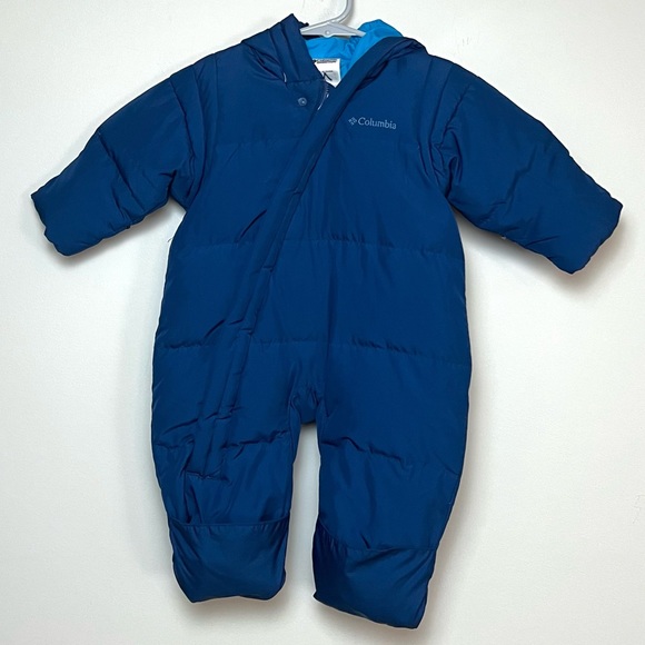 Columbia Other - Columbia Baby Infant Unisex Down / Feather Filled Snowsuit Sz 12 Months